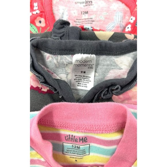 Baby Girl's - 2 Rompers & 1 Sleeper‎ - Size 12 Month - Picture 8 of 8